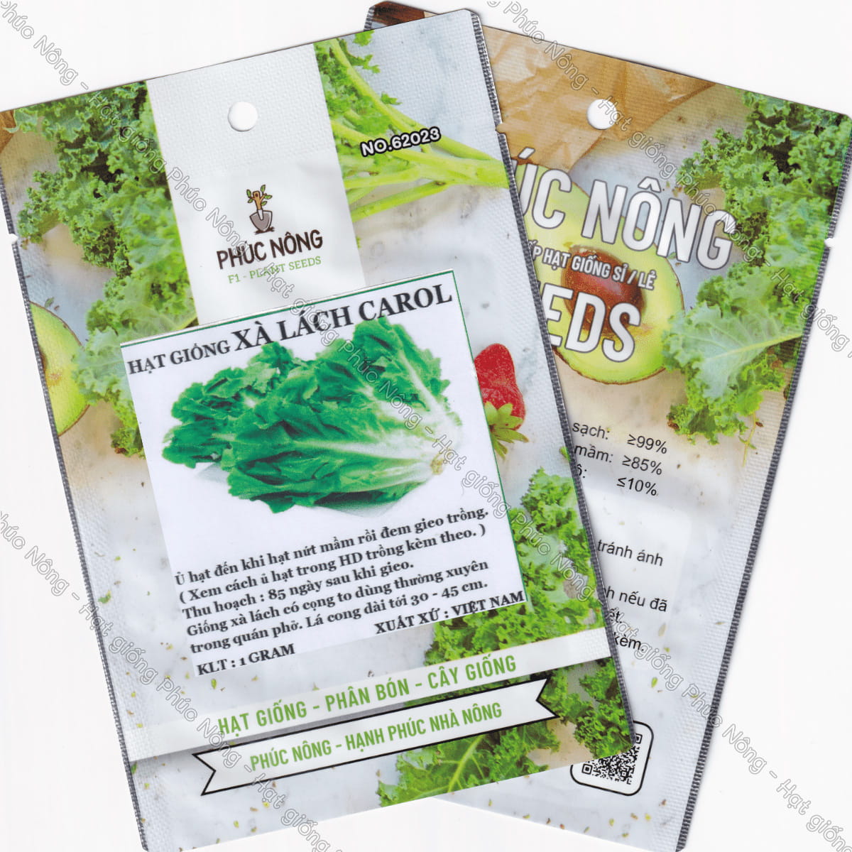 Hạt giống Xà Lách Carol Đà Lạt – Gói 1 Gram